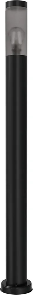 Paletto da Giardino Nero 100cm DarkLight Acciaio INOX base E27