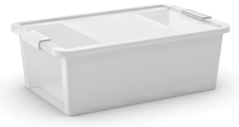 Scatola con coperchio bianca in plastica 55x35x19 cm Bi-Box M – KIS