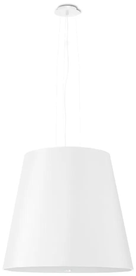 Lampada a sospensione bianca con paralume in vetro ø 50 cm Tresco - Nice Lamps