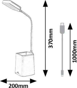 Rabalux 74244 - Lampada da tavolo LED dimmerabile ARVID LED/6W/230V 5000K blu