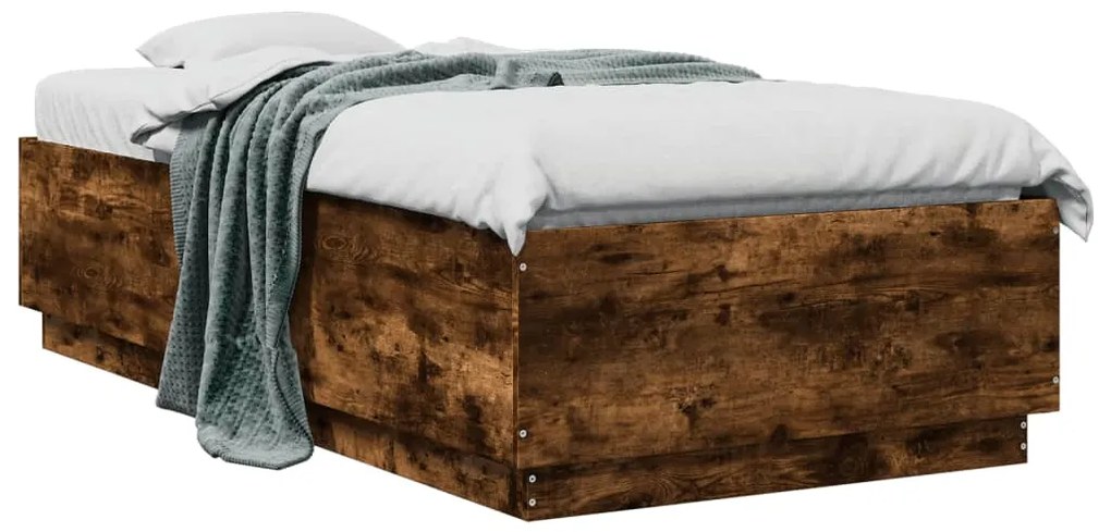 Giroletto Luci Led Rovere Fumo 75x190 Cm İn Legno Multistrato /