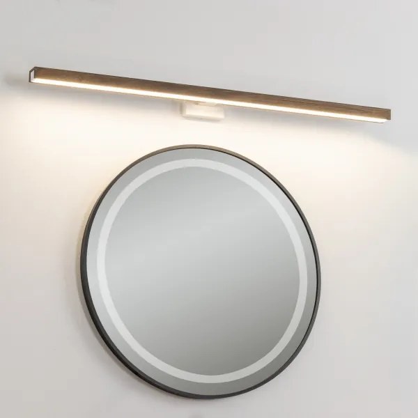 Brilagi-Illuminazione a LED per specchi da bagno WOODY MIRROR LED/15W/230V IP44 quercia/bianco