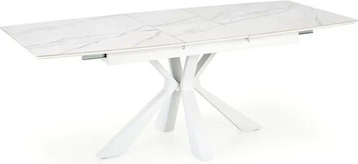 Tavolo allungabile effetto marmo Vivaldi - L160-200 cm x h78