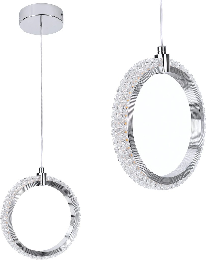 Lampada a sospensione a LED LHJ126-W Cromo