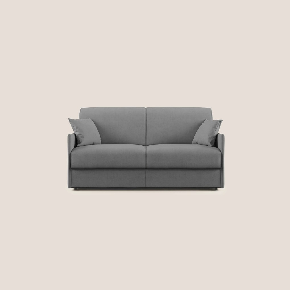 Evans Divano letto in morbido tessuto impermeabile T02 grigio