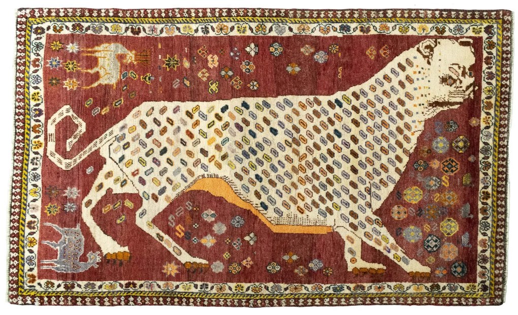 Shiraz Tappeto persiano 190x110 Rosso (Iran) Annodato A Mano