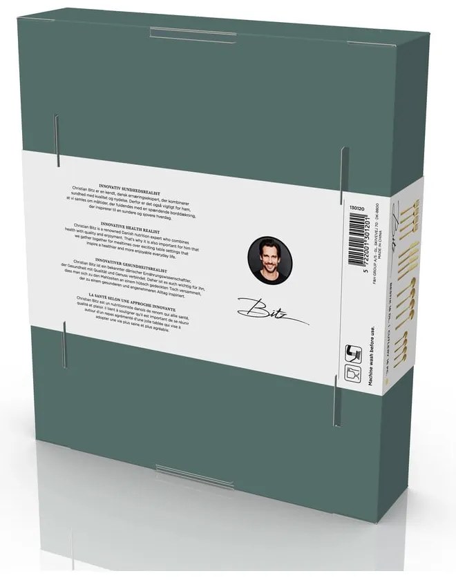 Posate color ottone in acciaio 16 pz Brass – Bitz