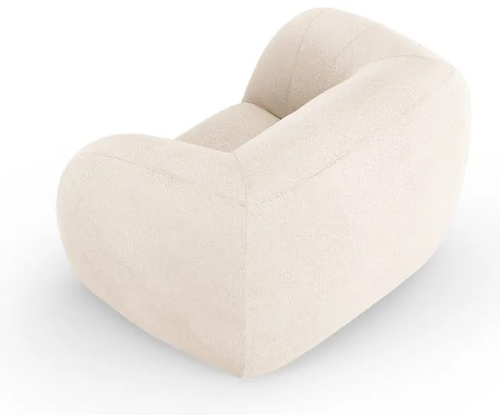 Poltrona crema in tessuto bouclé Essen - Cosmopolitan Design