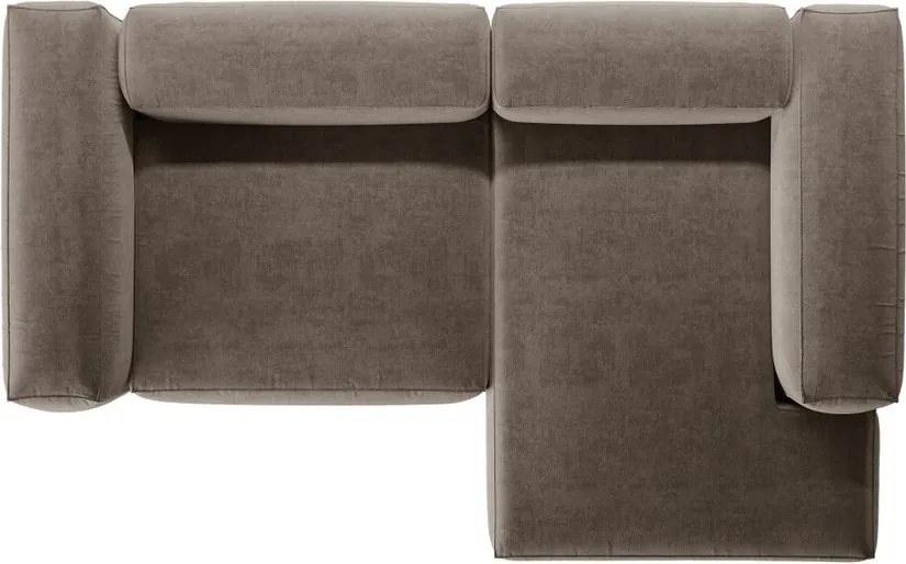 Divano angolare marrone (con penisola a destra/con chaise lounge) Bergamo – Cosmopolitan Design