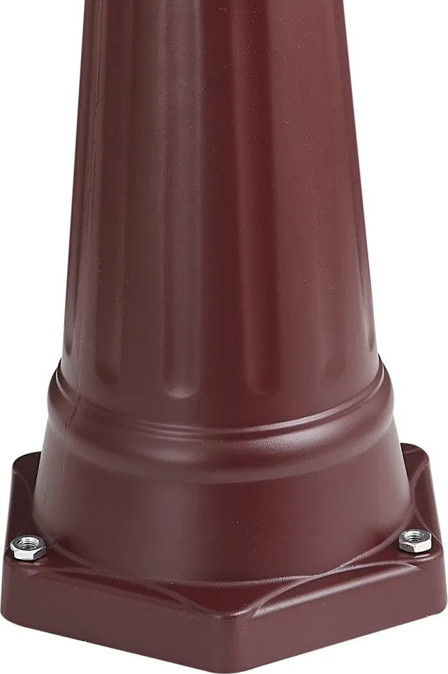 Lanterna da esterno classica rosso scuro 213 cm IP44 - Havana