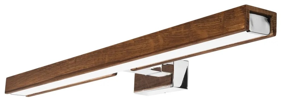 Brilagi-Illuminazione a LED per specchi da bagno WOODY MIRROR LED/12W/230V IP44 quercia/cromo