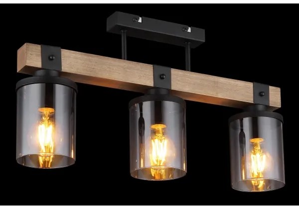 Globo 15555-3D - Lampadario a plafone LILA 3xE27/60W/230V