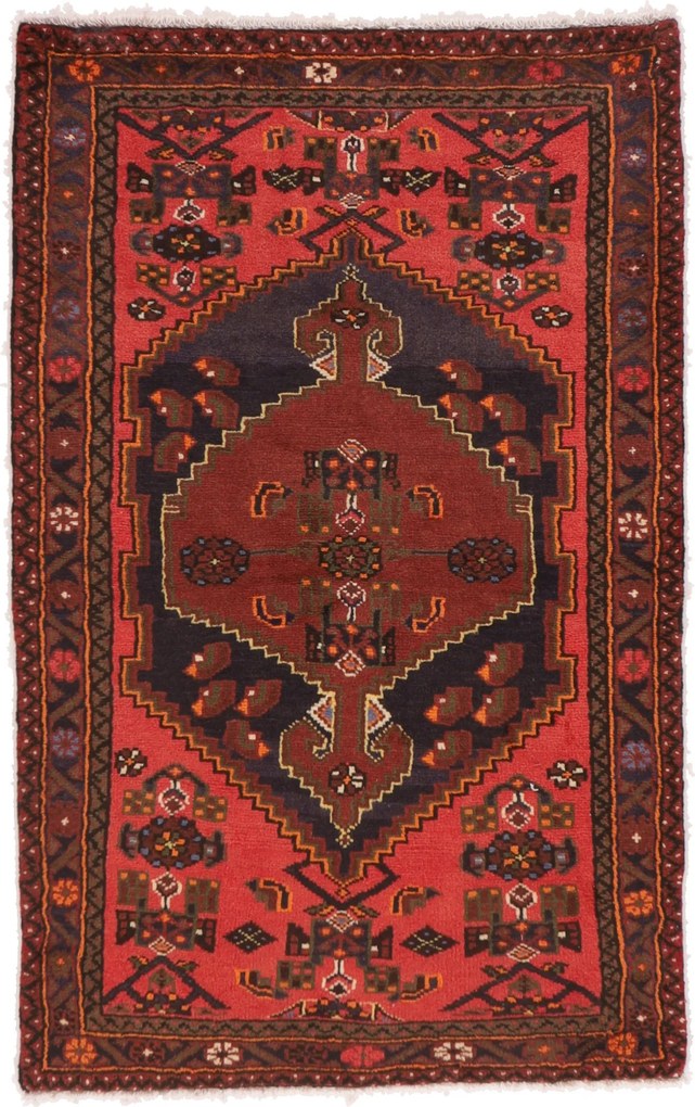 Hamedan Tappeto 90 x 150 (Iran) Annodato A Mano