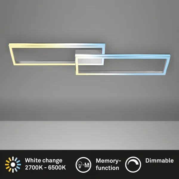 Briloner 3761019 - Plafoniera LED dimmerabile LED/45W/230V 2700-6500K + telecomando, cromo opaco