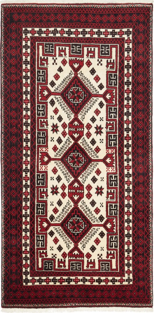 Tappeto persiano 100 x 200 (Iran) Annodato A Mano