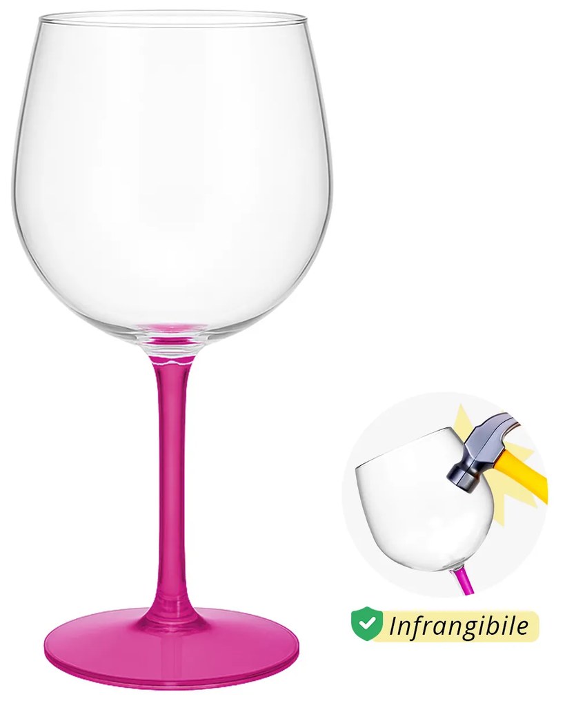 Calice cocktail in tritan 582 ml fucsia Ballon