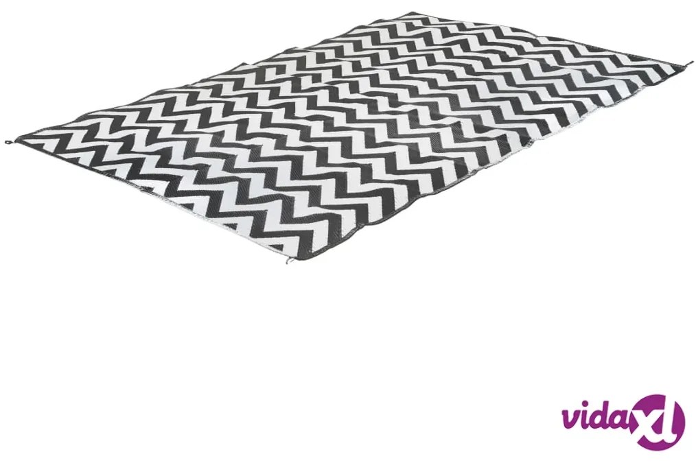 Bo-Camp Tappeto da Esterno Chill mat Wave 2,7x3,5 m XL Nero e Bianco