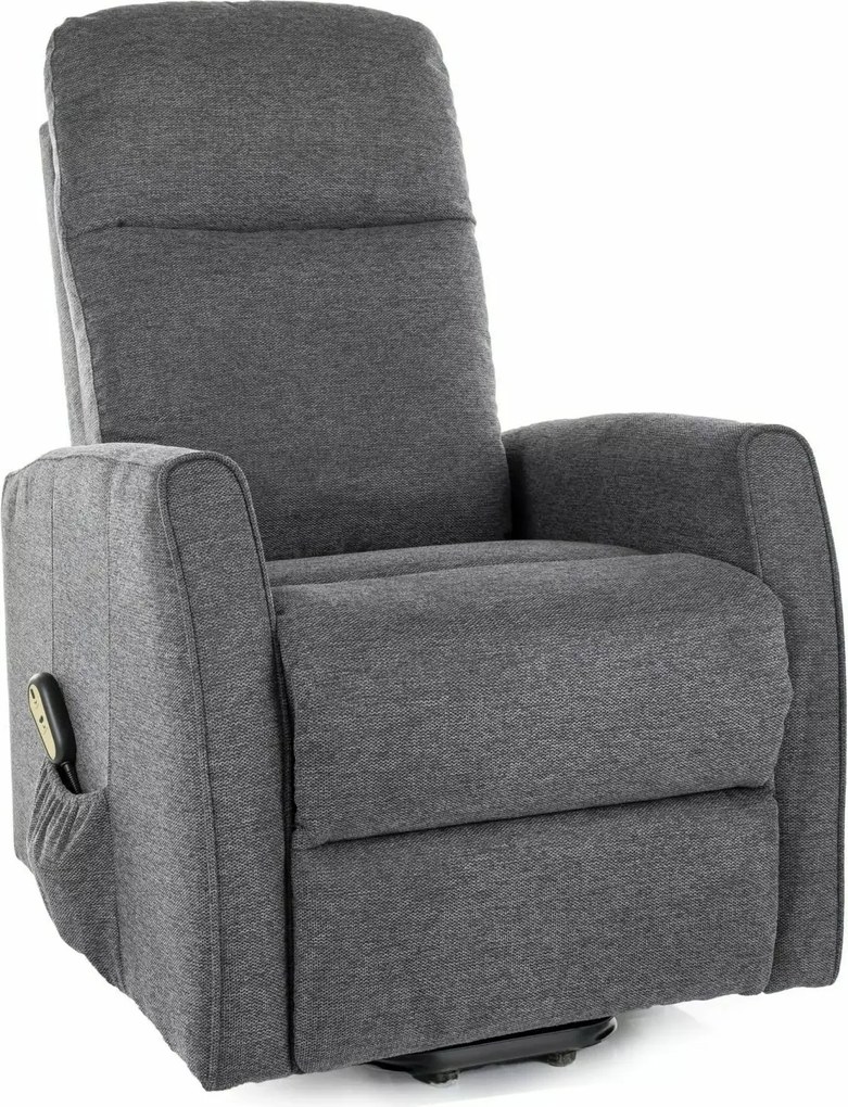 Poltrona reclinabile elettrica Leto Brego con funzione alzapersona – 68x90/165x107 cm