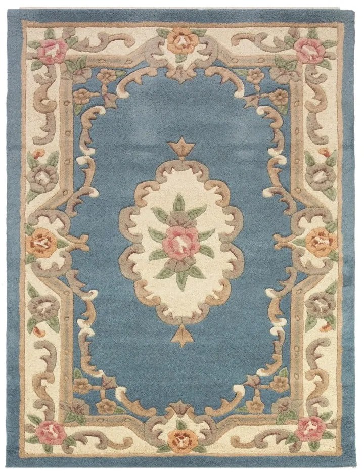 Tappeto in lana blu 75x150 cm Aubusson - Flair Rugs