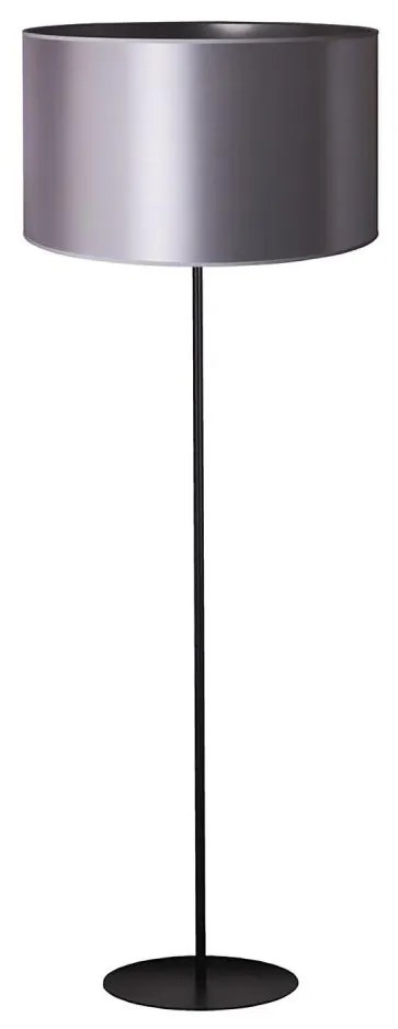 Duolla - Lampada con piedistallo CANNES 1xE27/15W/230V diametro 45 cm argento/nero