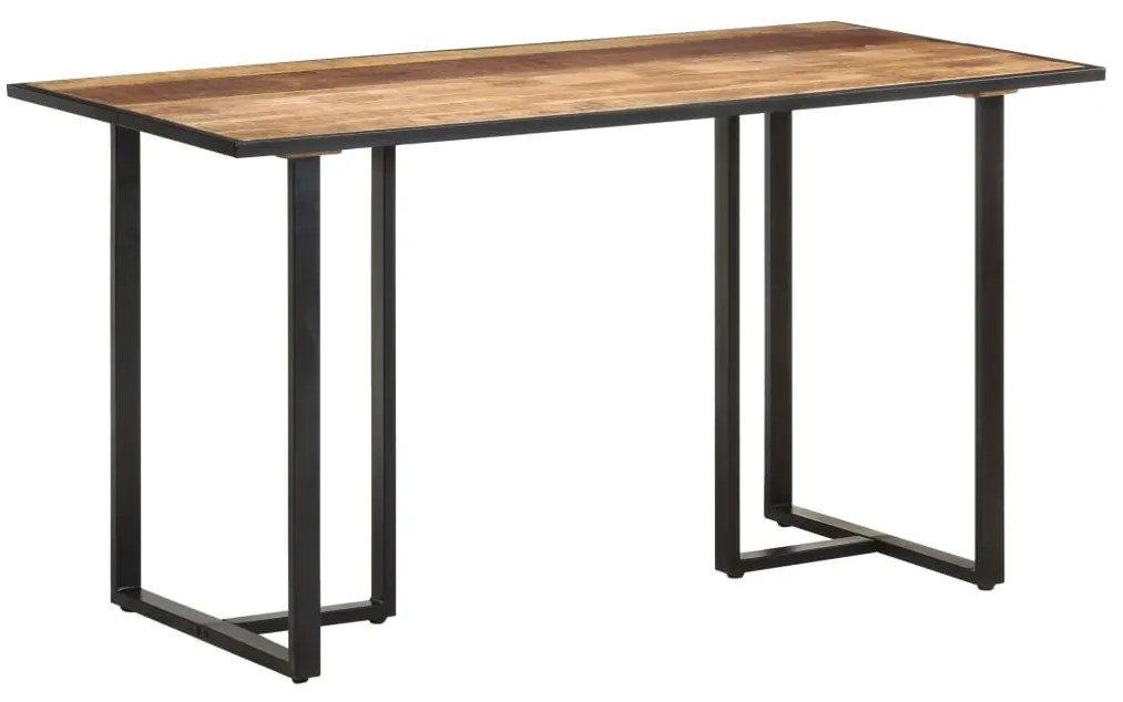 Tavolo da Pranzo 140 cm in Legno di Mango Grezzo