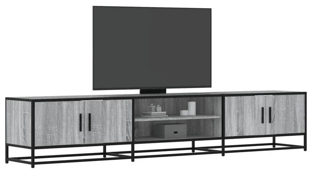 Mobile Porta Tv Grigio Sonoma 210x35x41 Cm İn Truciolato /