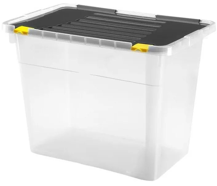 Contenitore 100 l nero/trasparente