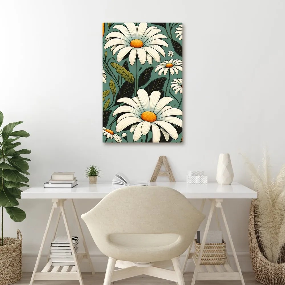 Quadro su tela – Campo estivo di margherite