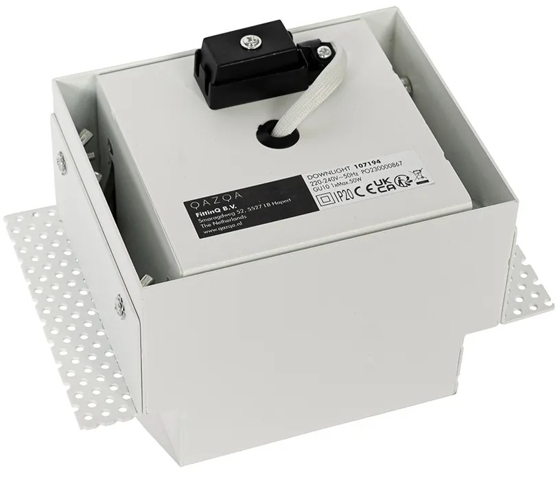 Faretto da incasso bianco GU10 AR70 senza cornice - Oneon