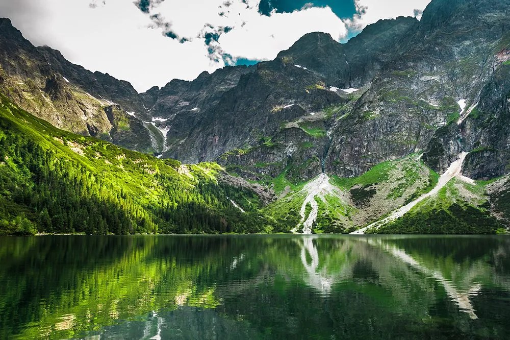 Carta da parati autoadesiva – Morskie Oko nei Tatra