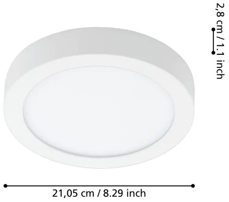 Eglo 900103 - Lampada da bagno dimmerabile a LED FUEVA-Z LED/16,5W/230V IP44
