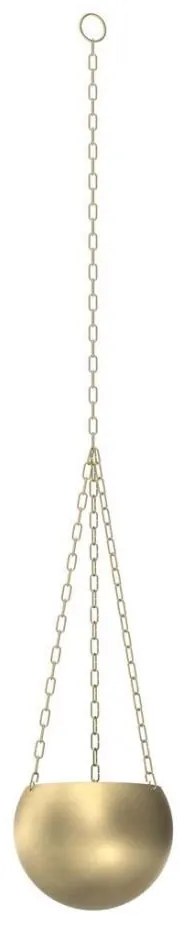 Vaso da fiori sospeso 155x27 cm oro