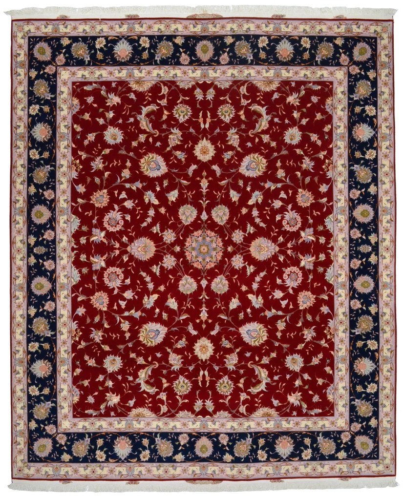 Tabriz Tappeto persiano 260x310 Rosso (Iran) Annodato A Mano