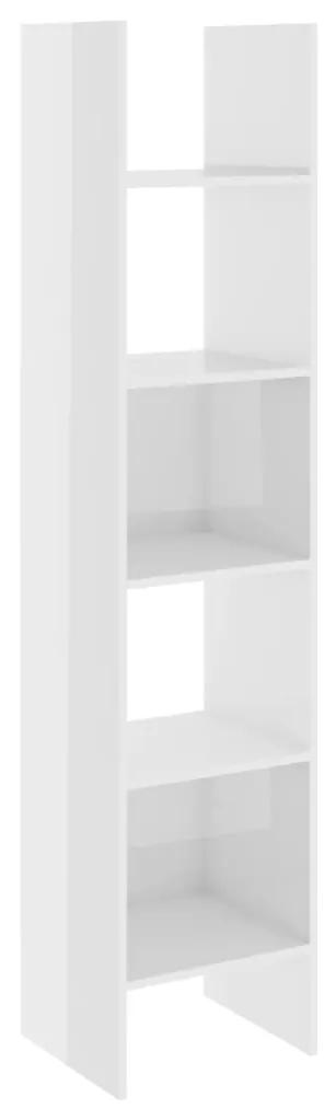 Libreria bianco lucido 40x35x180 cm in truciolato