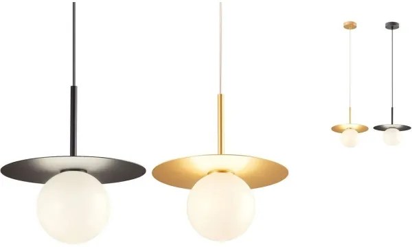 Redo UN1696_1 - Paralume di ricambio per chandelier, per lampada PLATO diametro 10 cm bianco