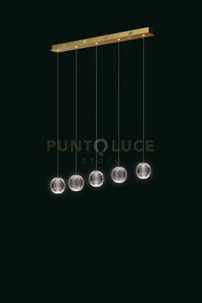 Lampada a sospensione diamante, acrilico trasparente, montatura in ...