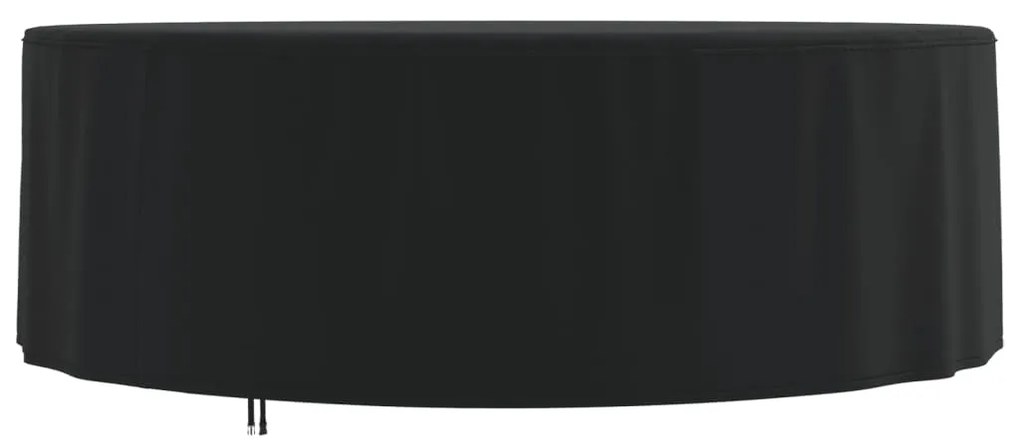 Copertura Mobili Giardino Rotonda Nera Ø 244x71 Cm 420d Oxford /