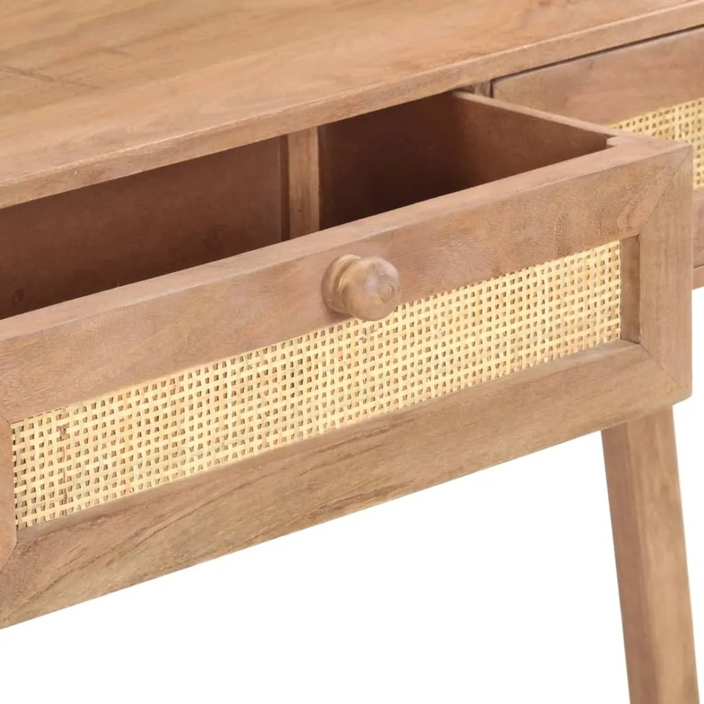 Tavolo consolle 100x35x76 cm in legno massello di mango
