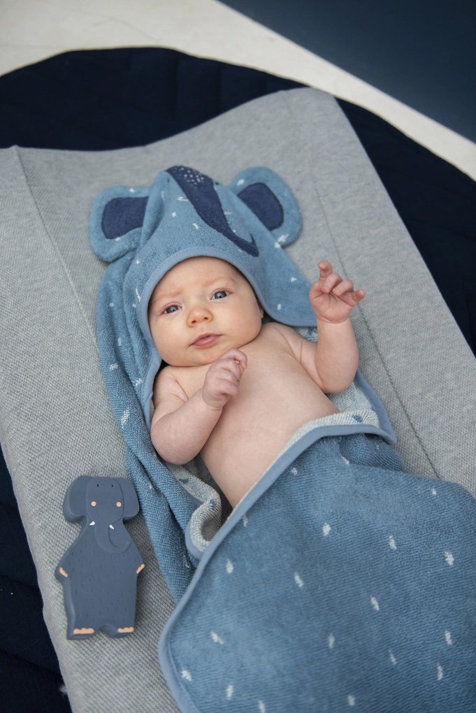 Asciugamano con cappuccio Mr. Elephant – 75 x 75 cm