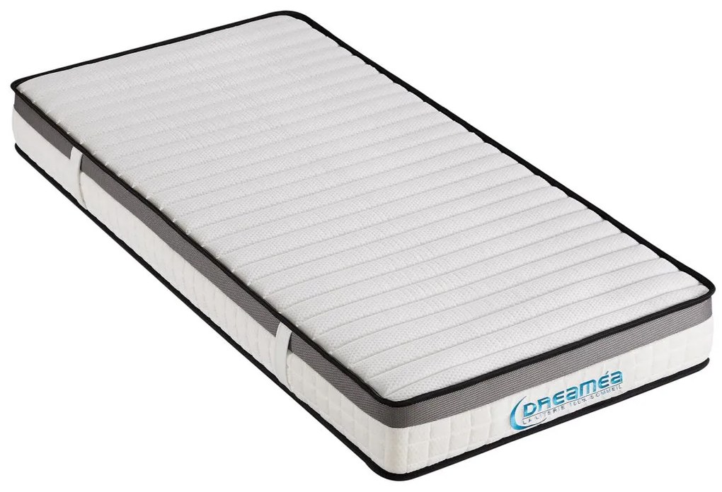 Set ORTHOMEMORY II di DREAMEA: Telaio a doghe + Materasso 90 x 200 cm Memory foam sp. 19 cm