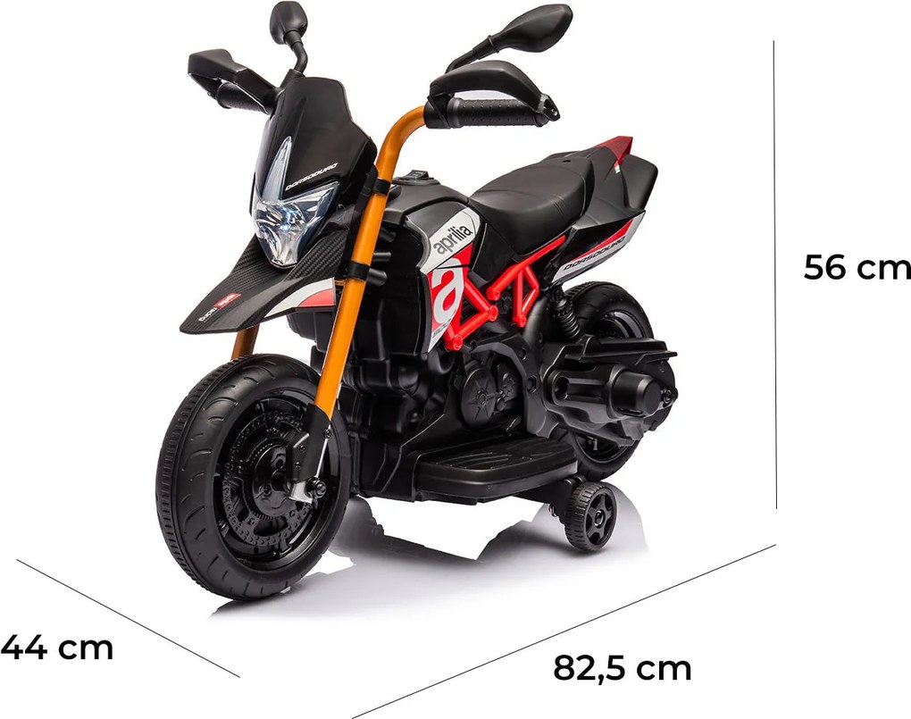 Moto Elettrica per Bambini 6V Aprilia Dorsoduro Small Nera...
