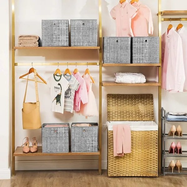 Set di 6 contenitori CURAN - grigio