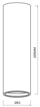Faretto GENESIS 1xGU10/8W/230V 20 cm bianco