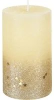 Candela glitter oro 12x7 cm