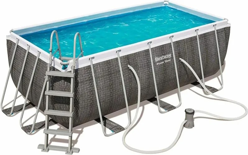 56722 piscina fuoriterra con struttura metallo 412x201xH122 cm completa - Bestway