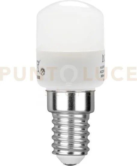 Lampadina led frigo attacco e14 2w 136lm 6500k 180° 25x60mm 15000h ...