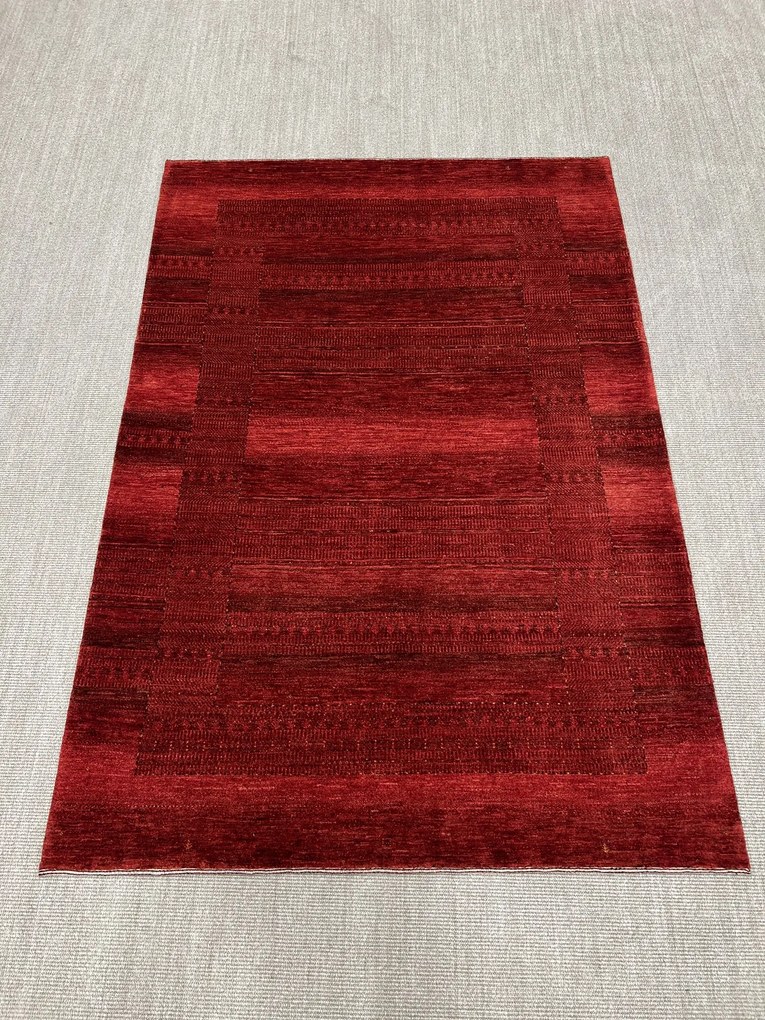 Loribaft Tappeto 160 x 240 Rosso (Iran) Annodato A Mano