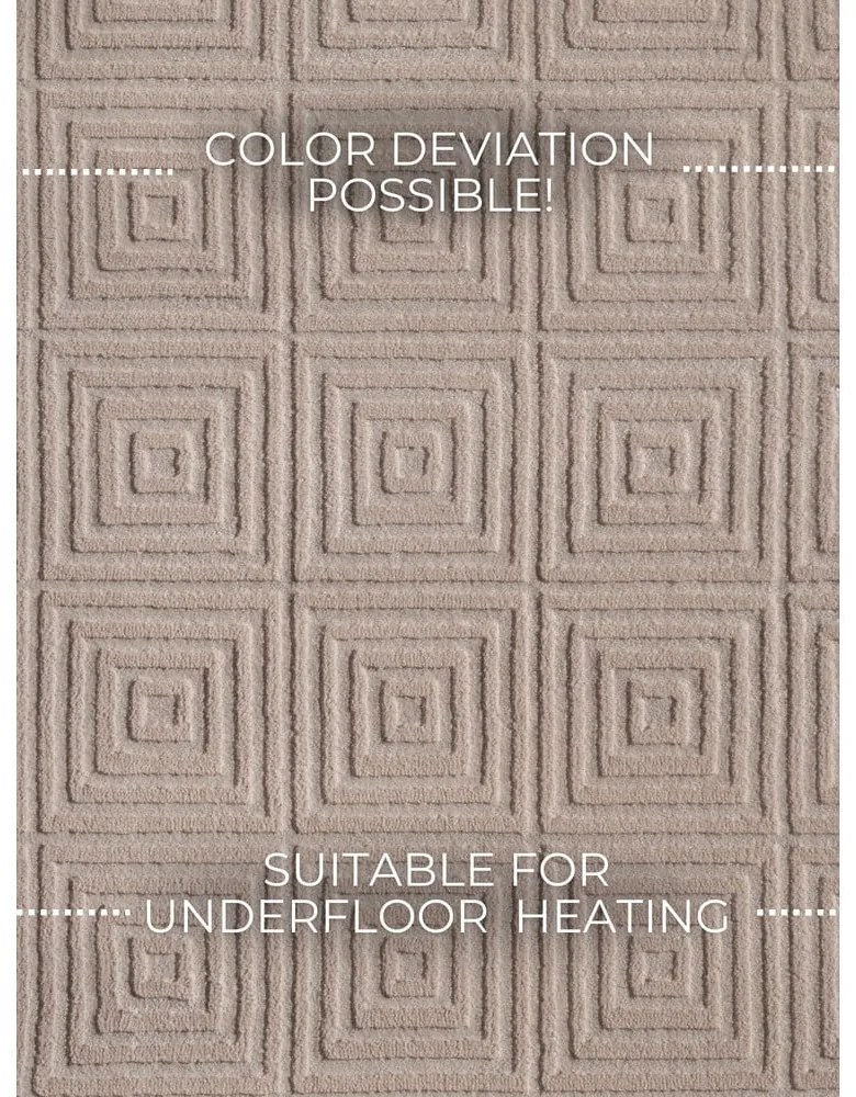 Tappeto beige 160x235 cm Perles Tourmaline – Elle Decoration