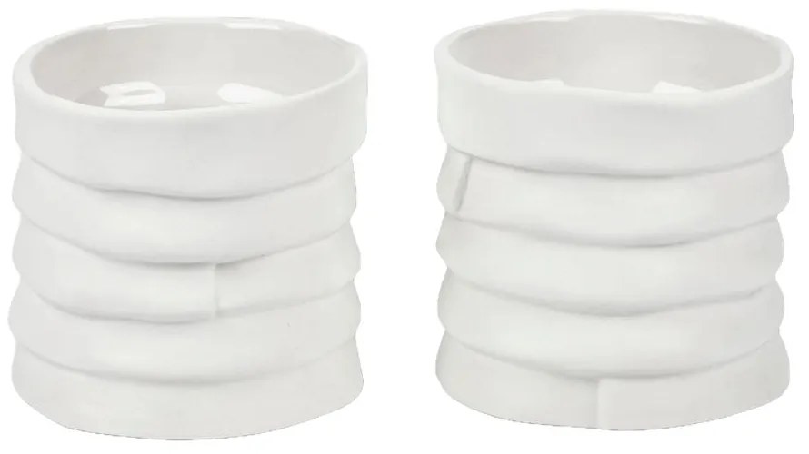 Candelieri in porcellana in set da tè 2 pezzi Ribbon - Mette Ditmer Denmark