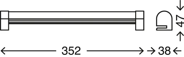 Briloner 2243-018 -Illuminazione specchio da bagno LED dimmerabile LED/8W/230V IP44